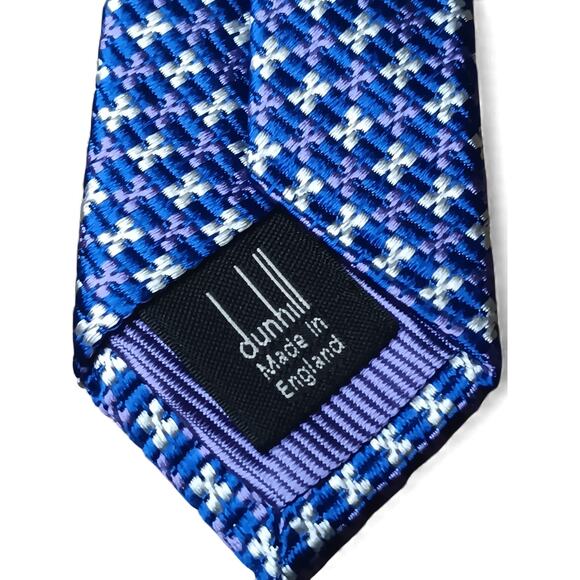 Dunhill Silk Tie Bundle 4 Luxury Designer Neckties 56 Inch Length - Picture 6 of 14